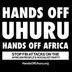 Logo of Hands Off Uhuru! Hands Off Africa! Defense Campaign